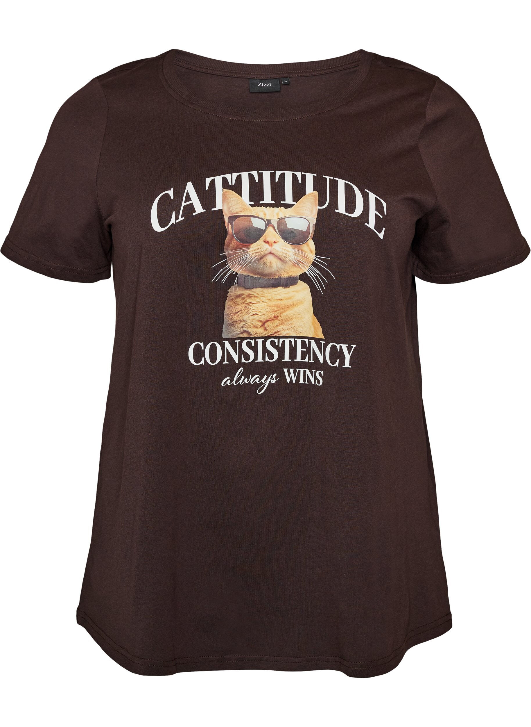 T-shirt i bomull med tryck framtill