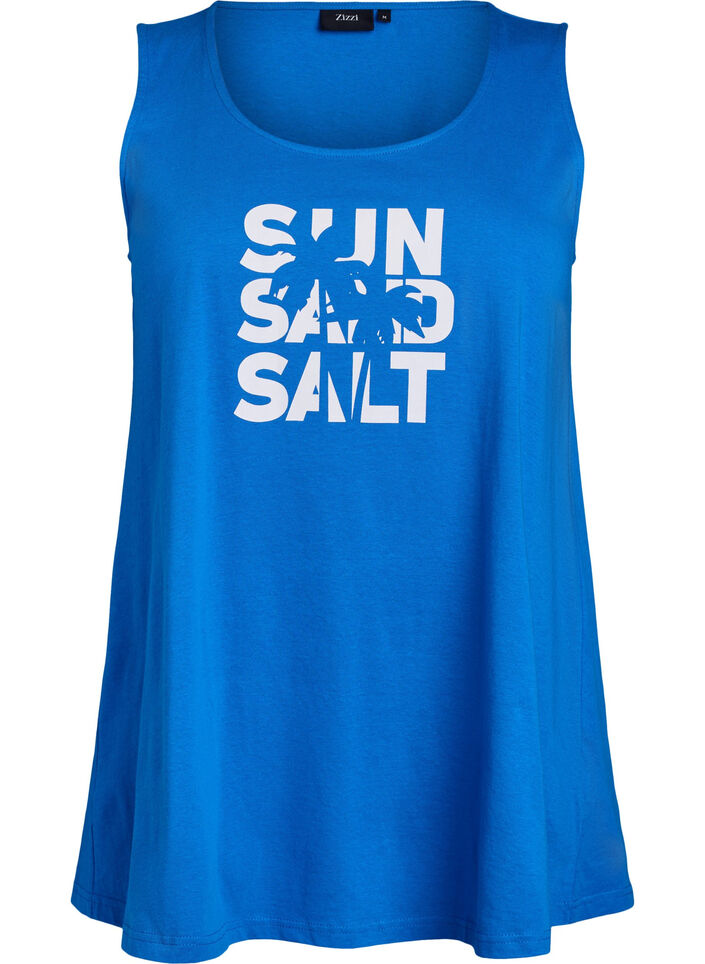 Bomullstopp med a-linjeform, Bl&aring;, Packshot image number 0