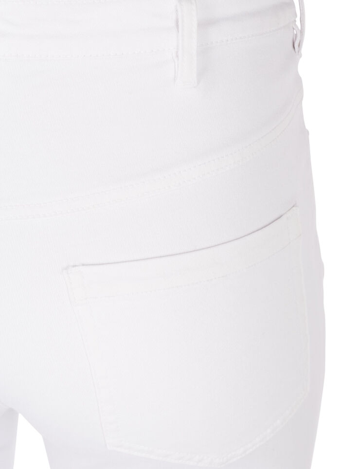 Super slim Amy jeans med h&ouml;g midja, White, Packshot image number 3