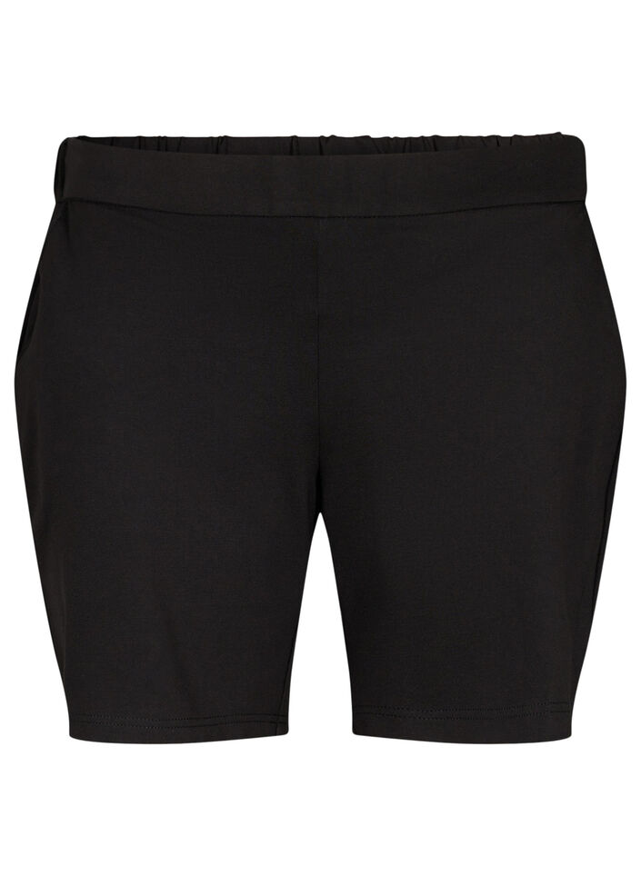 Maddison short med normal passform, Black, Packshot image number 0