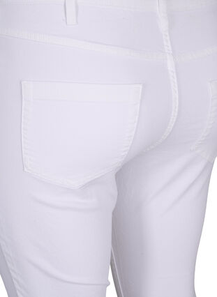 Super slim Amy jeans med hög midja, White, Packshot image number 3