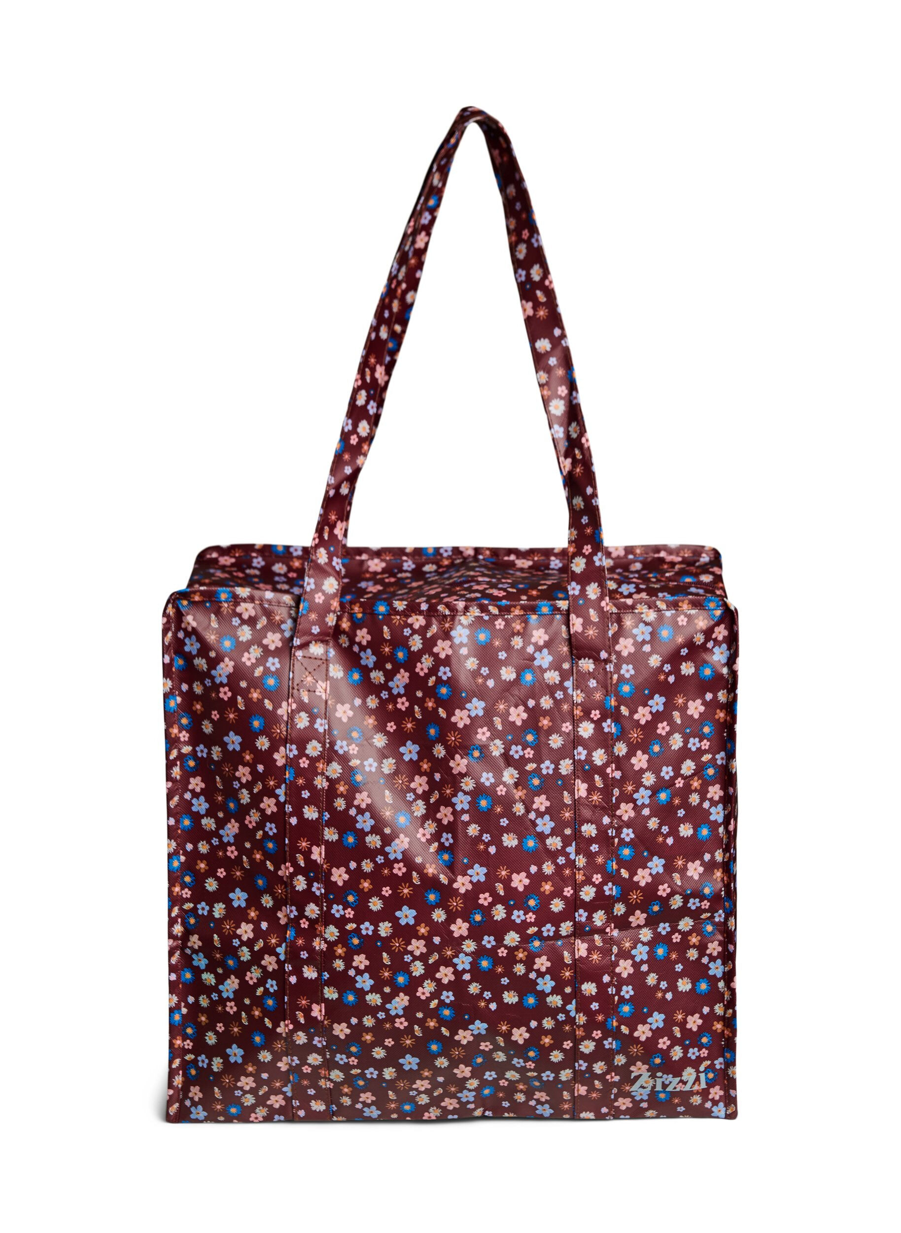 Zizzi Shoppingv&auml;ska med dragkedja, Brun, Packshot image number 0