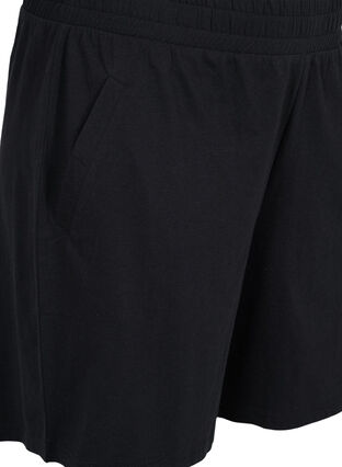 Lösa shorts med fickor, Black, Packshot image number 2