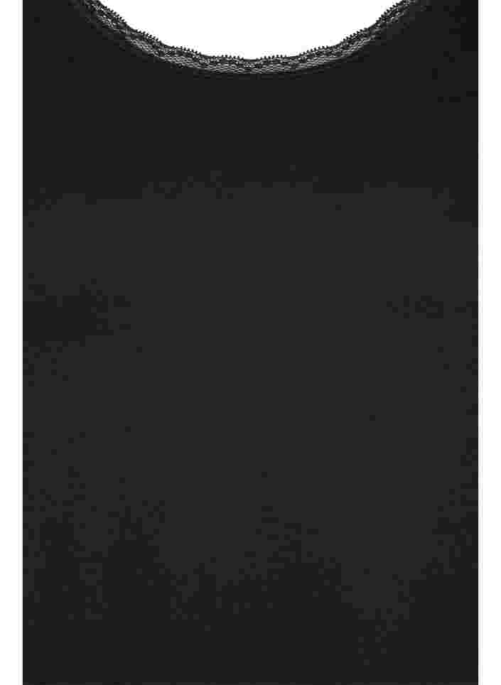 Kortärmad sovtröja i viskos, Black, Packshot image number 2