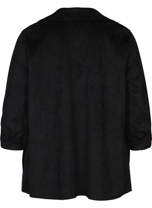 Öppen jacka med stora fickor, Black, Packshot image number 1