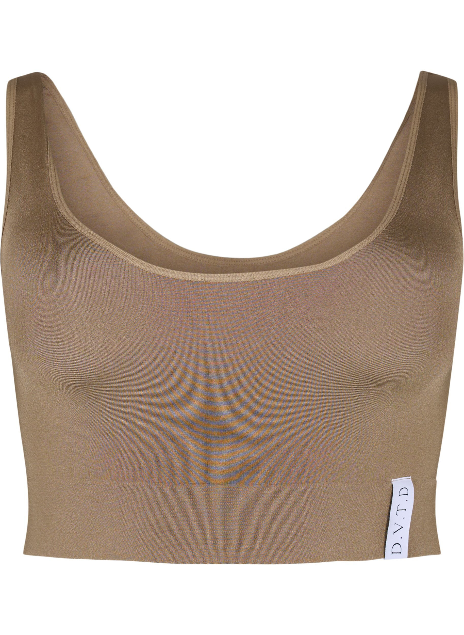 Zizzi Seamless bh med rund hals, Driftwood, Packshot image number 0