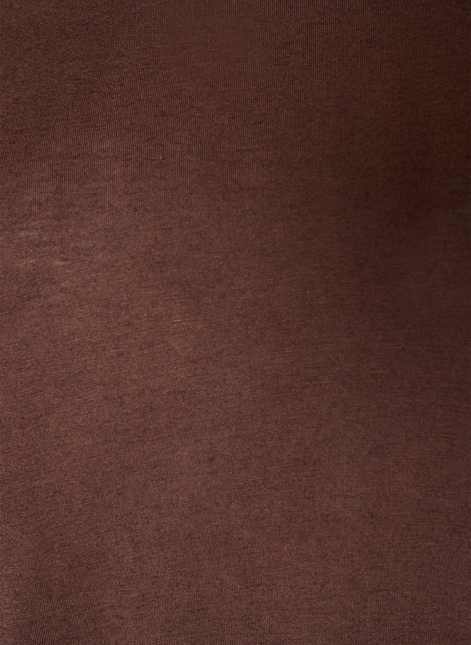 ZizziL&ouml;s t-shirt i viskosjersey, Brun, Packshot image number 2
