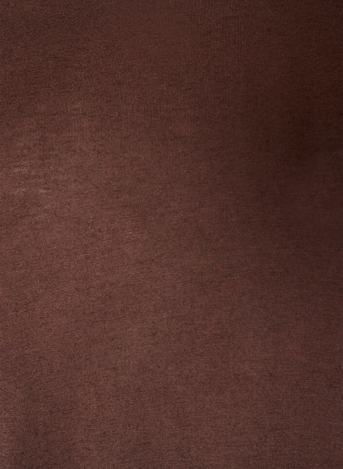 L&ouml;s t-shirt i viskosjersey, Brun, Packshot image number 2