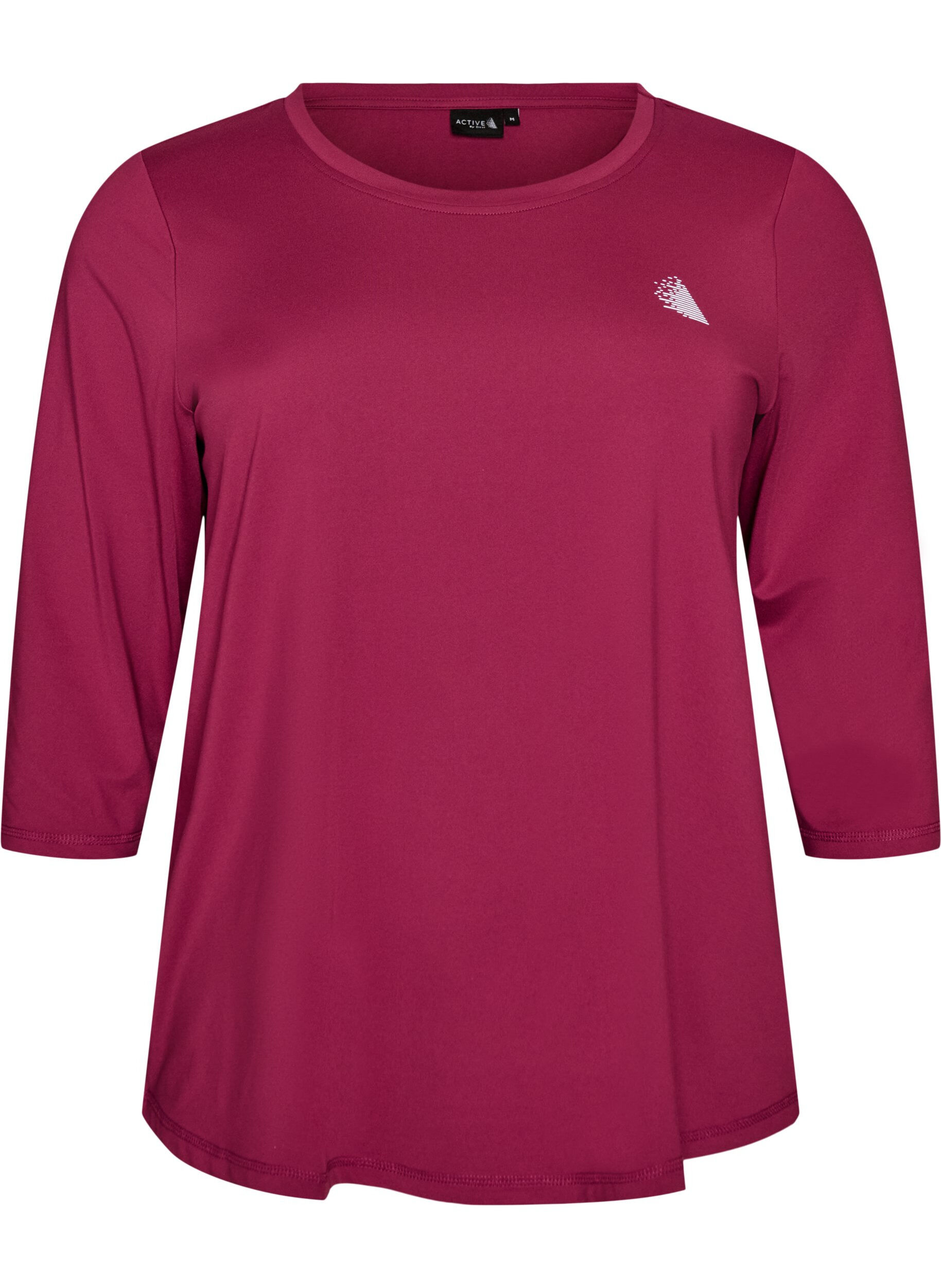 ZizziTr&auml;ningstr&ouml;ja med 3/4 &auml;rmar, Rosa, Packshot image number 0