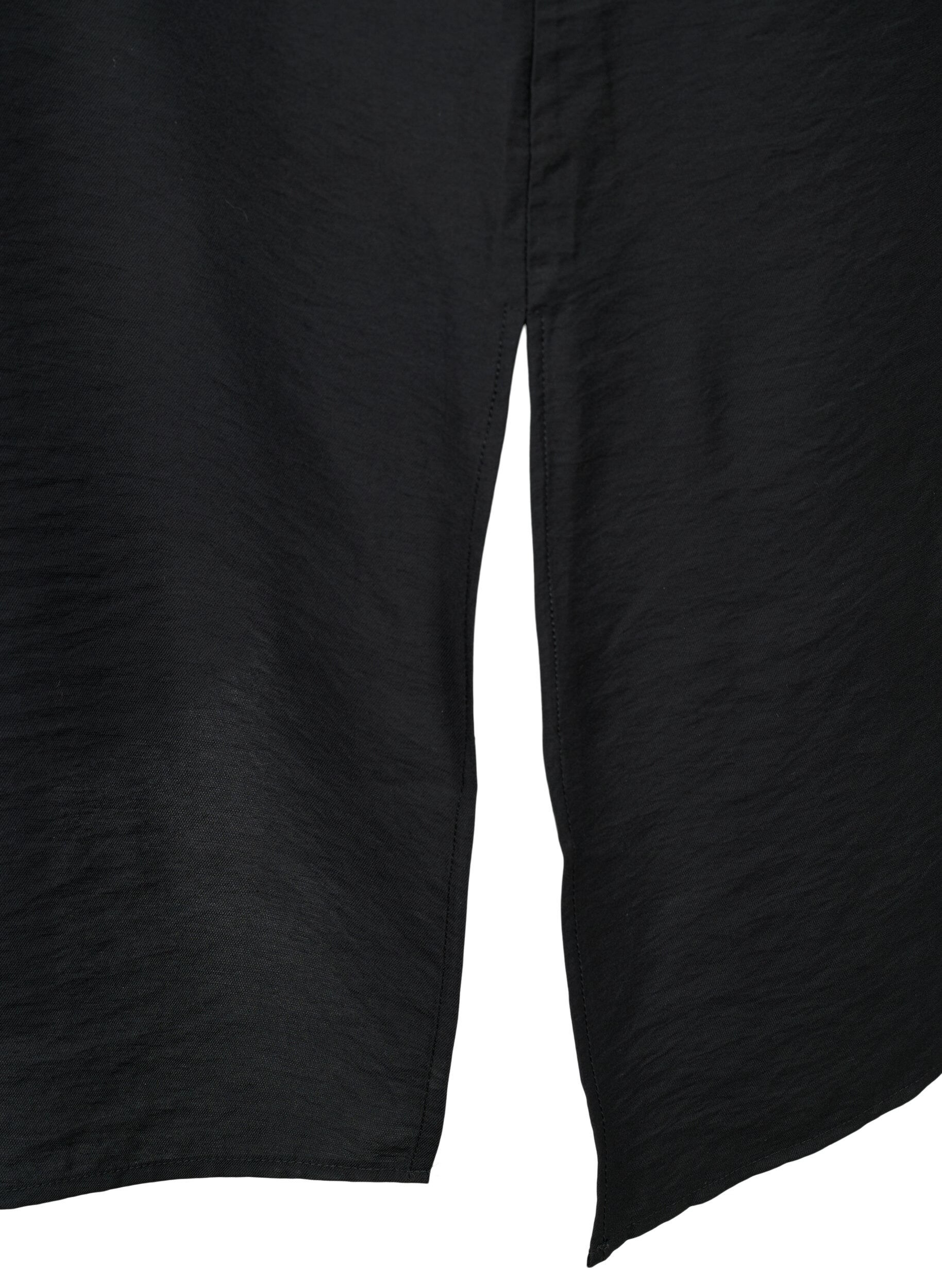 Zizzi One shoulder-kl&auml;nning i viskos, Svart, Packshot image number 3