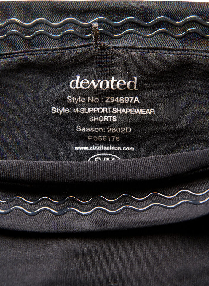 Shapewear-shorts med medium st&ouml;d och h&ouml;g midja, Svart, Packshot image number 4