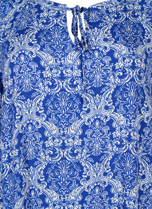 Kortärmad viskosklänning med tryck, S. the web Oriental, Packshot image number 2