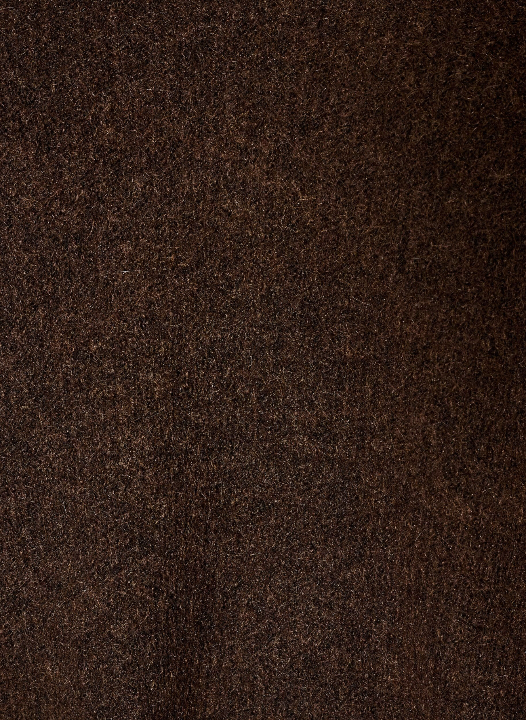 ZizziStickad blus med v-ringning och raglan&auml;rmar, Brun, Packshot image number 2