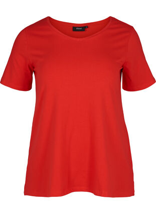 Basics t-shirt, High Risk Red, Packshot image number 0