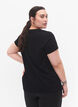 Sport t-shirt med tryck, Black w. Graphics, Model image number 1
