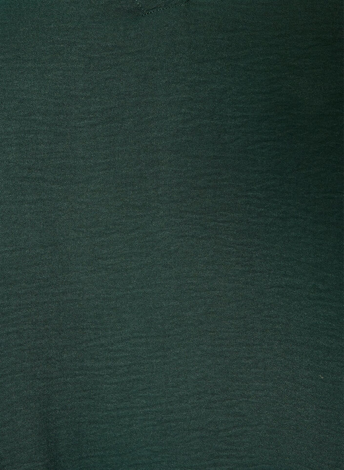 Blus i ballongsilhuett med v-ringning, Gr&ouml;n, Packshot image number 2