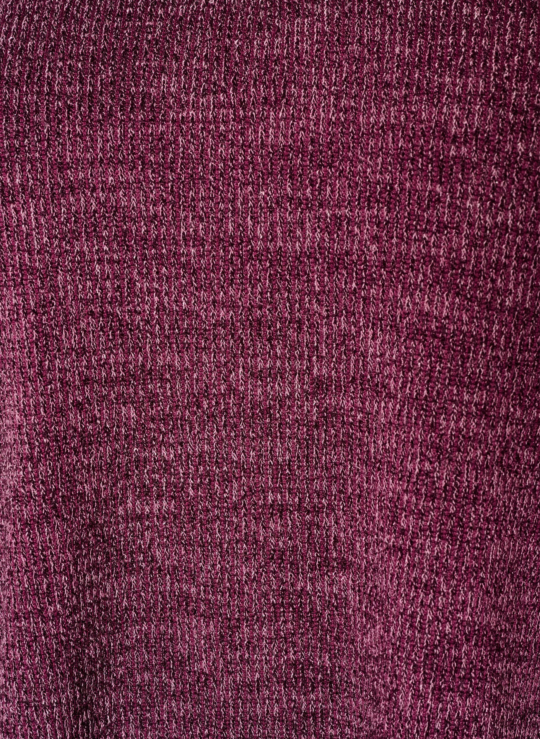 ZizziBlus i jersey med v-ringning och l&aring;nga &auml;rmar, M&ouml;rk Bordeaux, Packshot image number 2