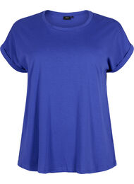Kortärmad t-shirt i bomullsmix, Royal Blue