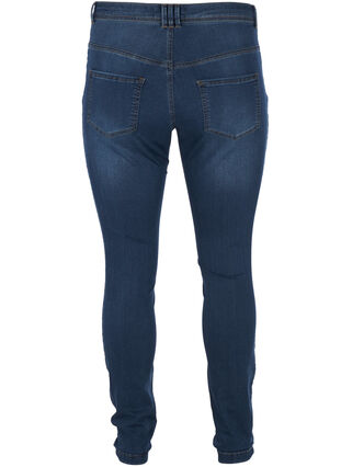 Extra slim Amy jeans med hög midja, Blue d. washed, Packshot image number 1