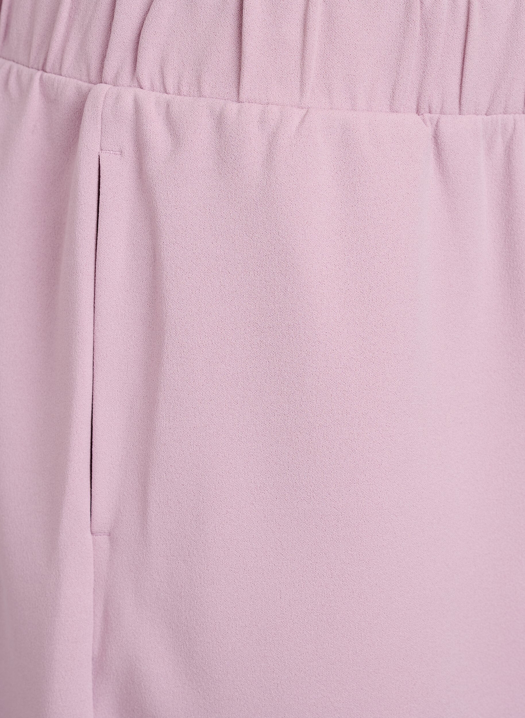 Zizzi L&ouml;st sittande shorts med fickor, Rosa, Packshot image number 2