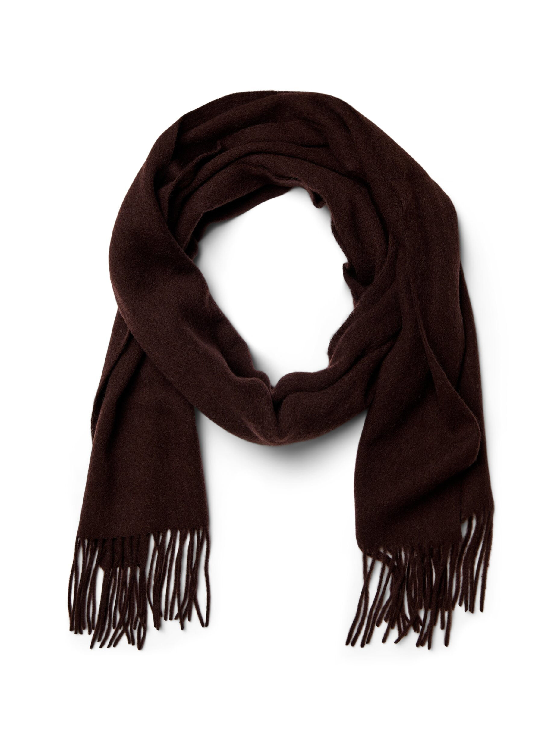 Ullhalsduk med fransar