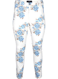 Supersmala Amy jeans med blomtryck, White B.AOP