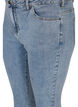 Croppade Amy jeans med rosetter, Light blue, Packshot image number 2