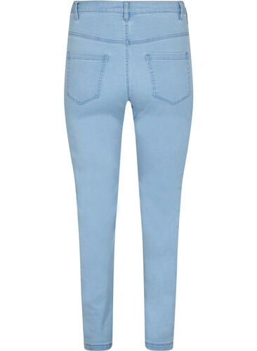 Slim fit Emily jeans med normalhög midja, Ex Lt Blue, Packshot image number 1