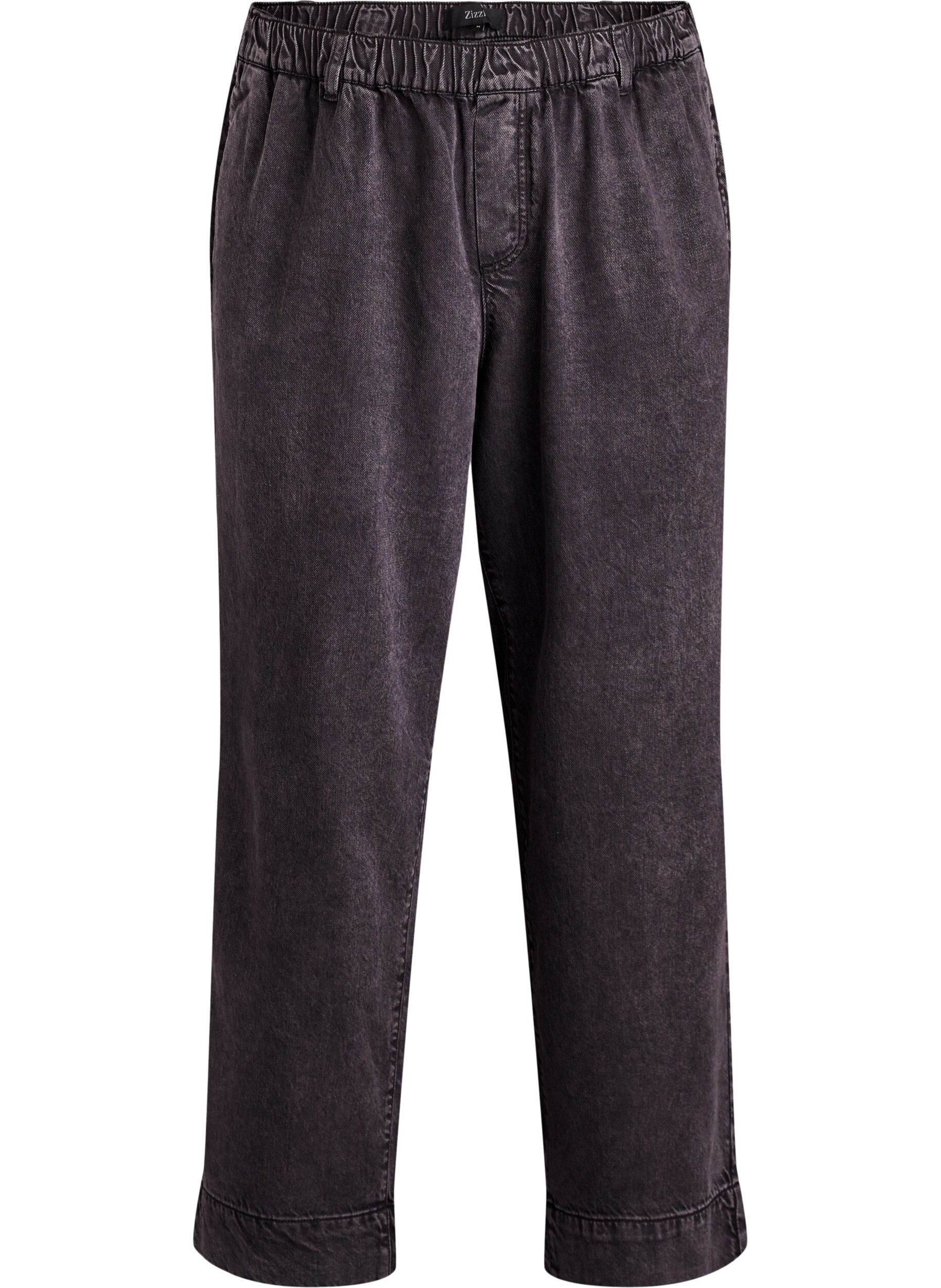 Vida jeans med res&aring;r i midjan