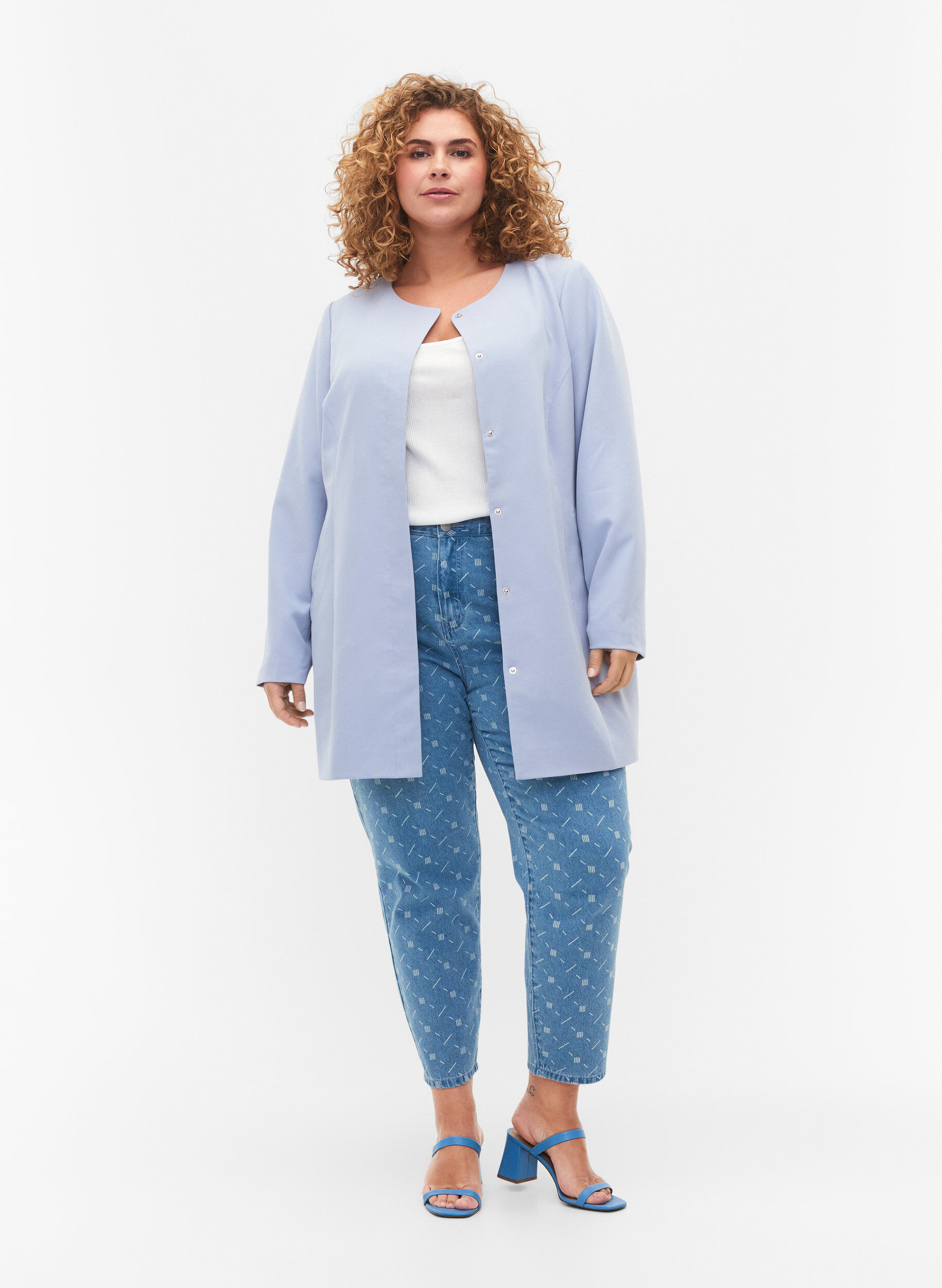 Zizzi L&auml;tt och klassisk v&aring;rjacka, Eventide, Model image number 2