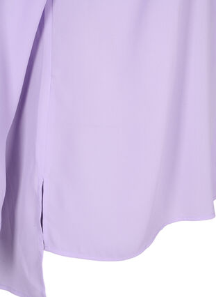 V-ringad skjorta med långa ärmar, Purple Rose, Packshot image number 3