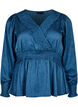 Tonad mönstrad blus med smock, Midnight, Packshot image number 0