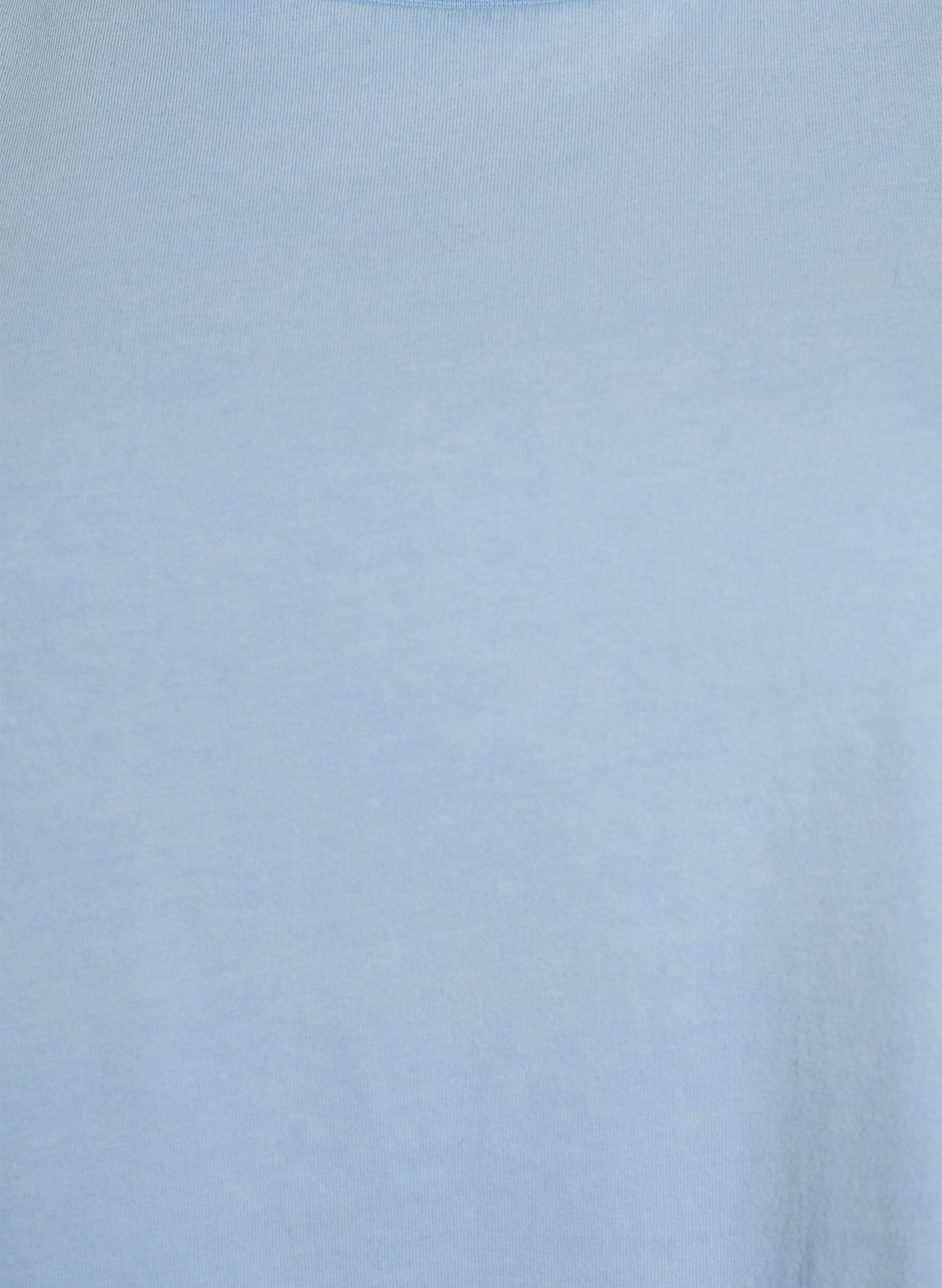 ZizziT-shirt i ekologisk bomull med grafiskt tryck, Bl&aring;, Packshot image number 2