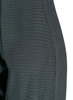 Stickad cardigan med struktur, Dark Slate, Packshot image number 2