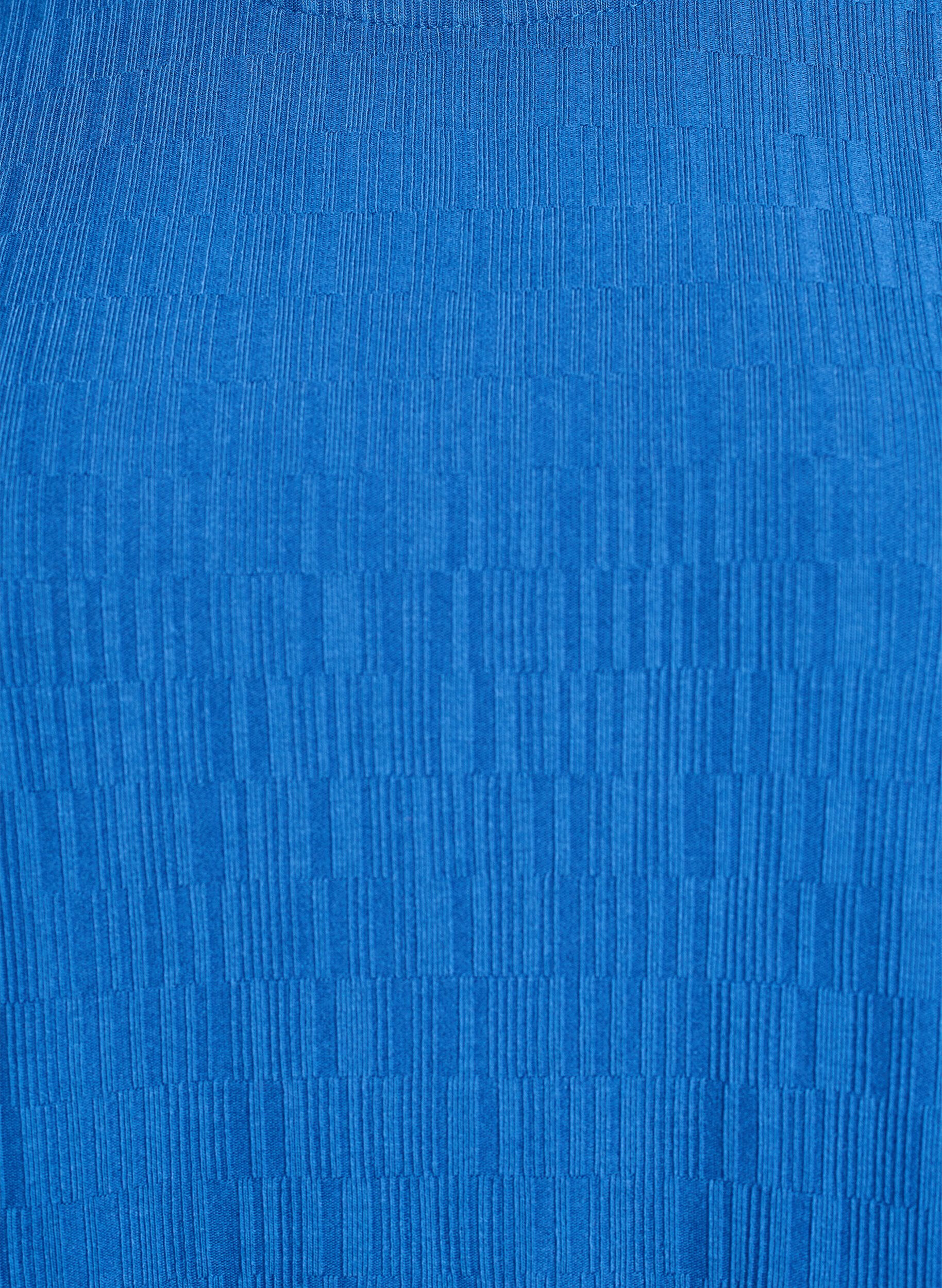 ZizziBlus med struktur och 3/4-&auml;rmar, Bl&aring;, Packshot image number 2