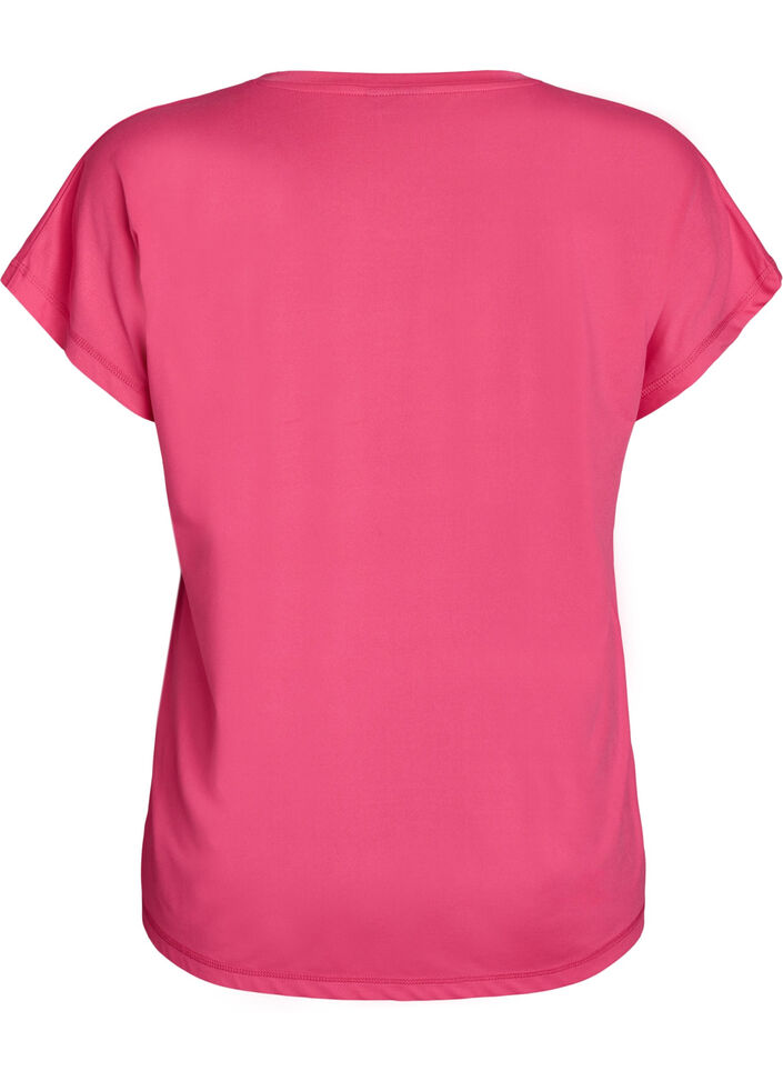 Enf&auml;rgad tr&auml;nings-T-shirt, Rosa, Packshot image number 1