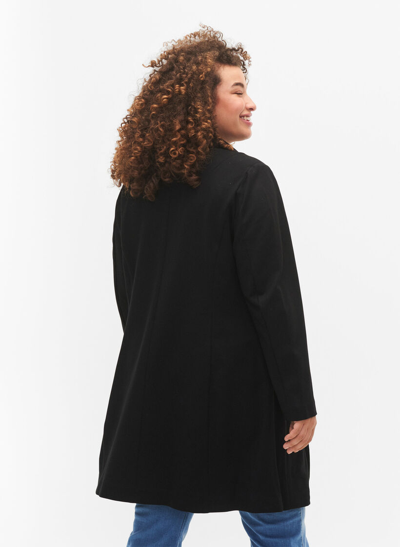 Lång blazer, Black, Model image number 1