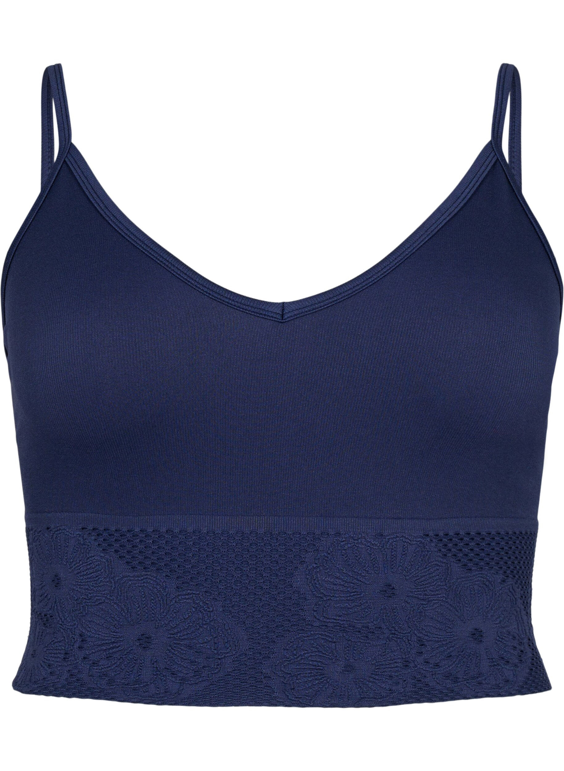 Zizzi Seamless bh-topp, Peacoat ASS, Packshot image number 0