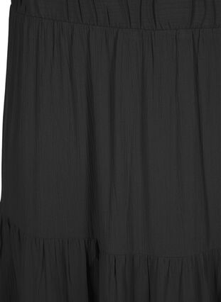 Lång kjol med resår i midjan, Black, Packshot image number 2