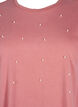 T-shirt med pärlor, Heather Rose Washed, Packshot image number 2