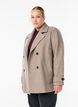 Kort kappa med dubbelkn&auml;ppt kn&auml;ppning, Beige, Model image number 0