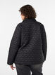 L&auml;tt vadderad jacka med dekorativ quiltning, Svart, Model image number 2