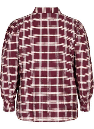 Rutig skjorta med puffärmar, Port Royal Check, Packshot image number 1