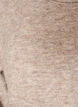 Stickad blus med raglan&auml;rmar och bred spetskant, Beige, Packshot image number 2