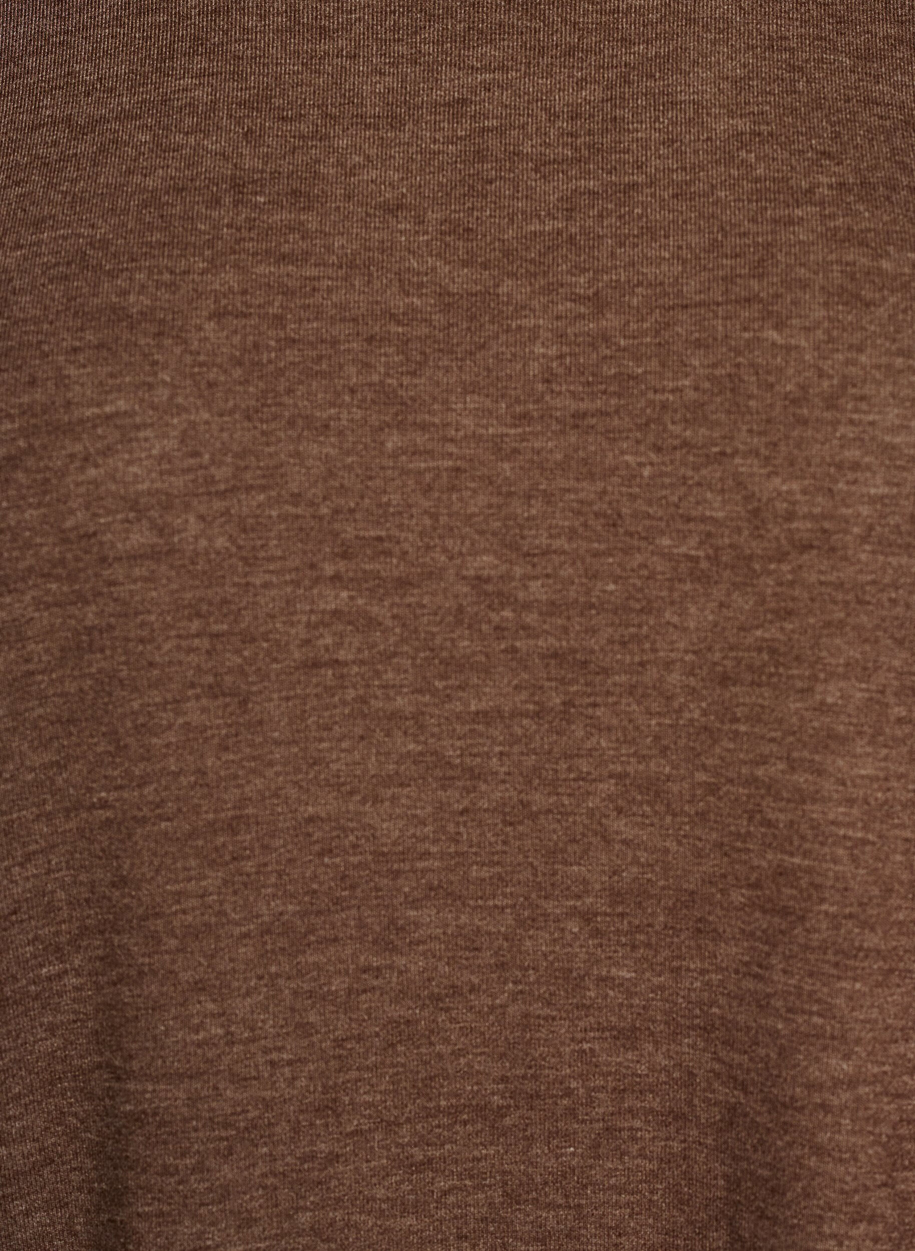 ZizziJerseyblus med 3/4-&auml;rm, Brun, Packshot image number 2