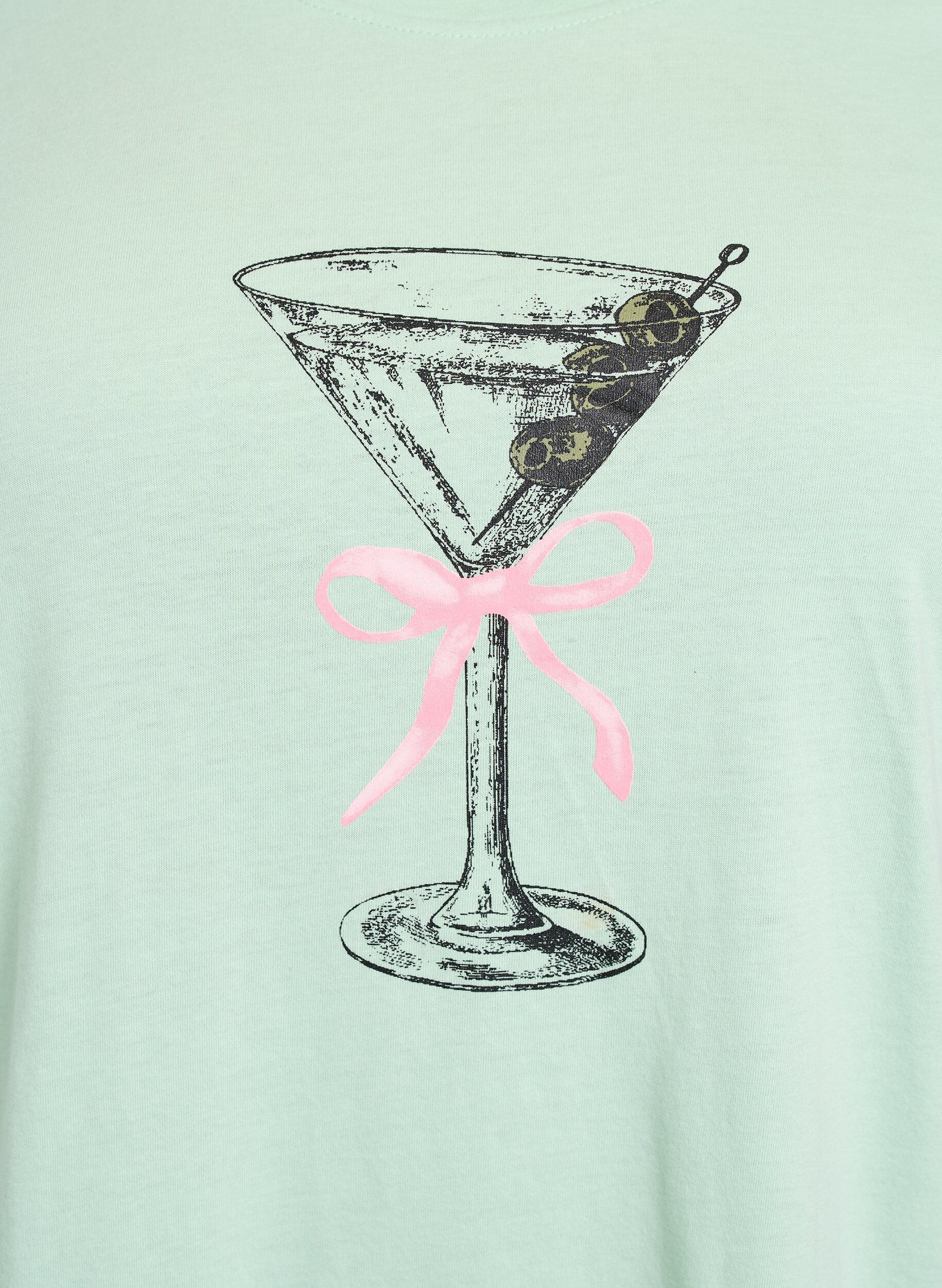 Zizzi FLASH - T-shirt med tryck, Gr&ouml;n, Packshot image number 2