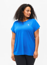 Kortärmad t-shirt för träning, Princess Blue, Model