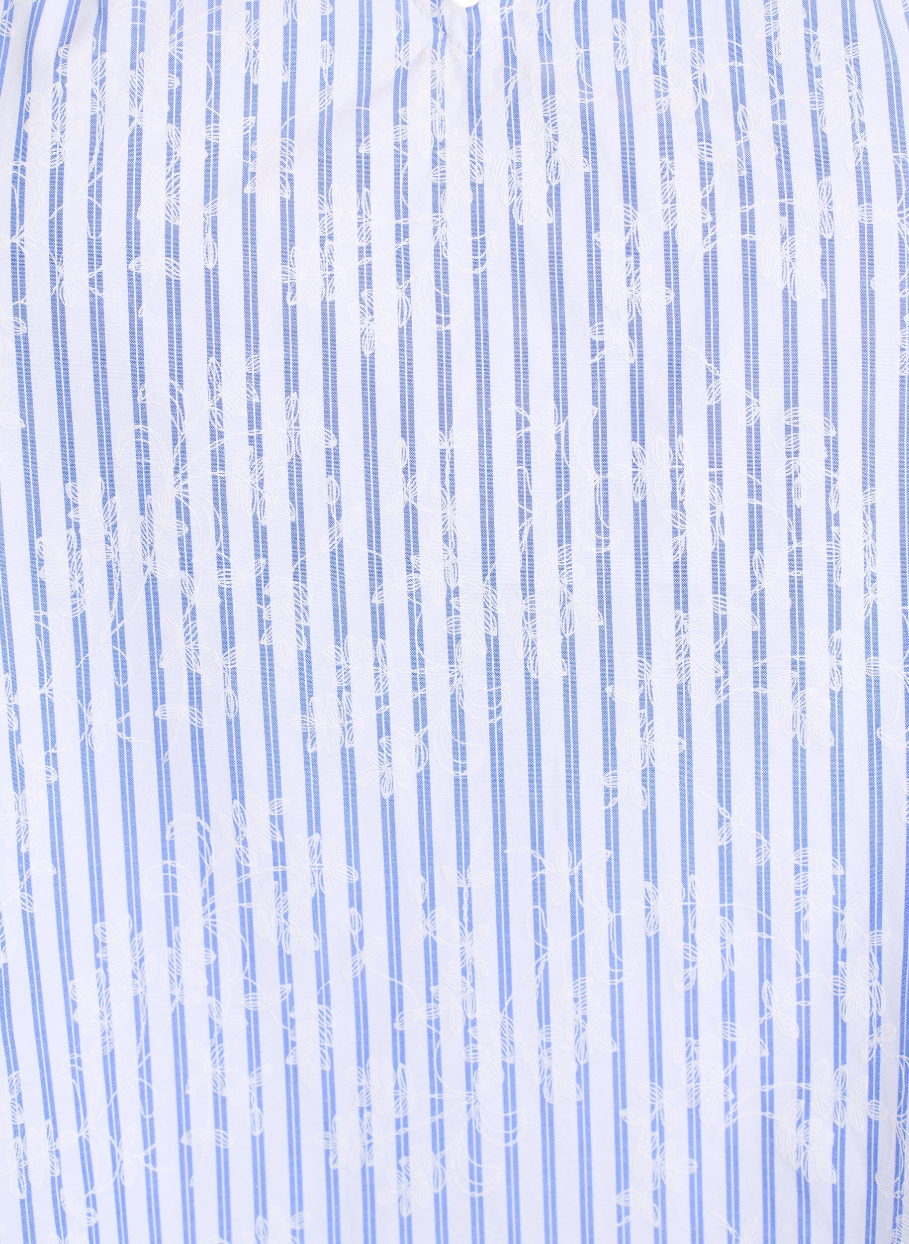 Zizzi &Auml;rml&ouml;s blus med r&auml;nder och blomm&ouml;nster, Bl&aring;, Packshot image number 2