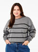 Sweatshirt med ränder, MGM w. Black Stripe, Model image number 0