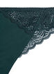 Trosa i microfiber med spetsdetaljer, Grön, Packshot image number 2